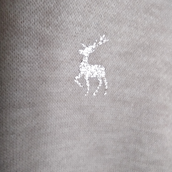 Living Doll Foil Deer Reindeer Lightweight Sweatshirt Long Sleeve Shirt size S - Picture 3 of 8